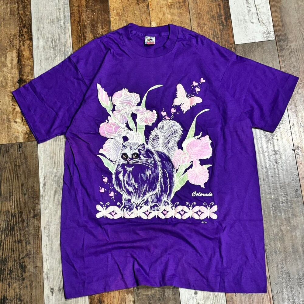 Fruit-of-the-loom Men's Purple T-shirt